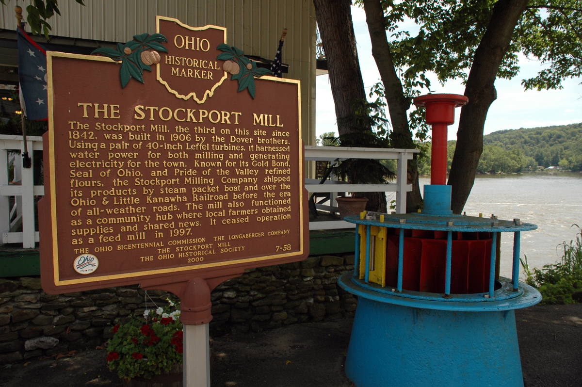 Sign and Turbine at Stockport Mill